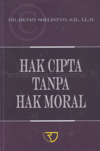 Image of Hak cipta tanpa hak moral