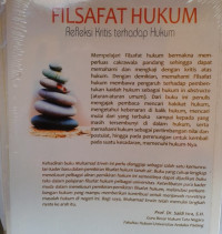 Filsafat hukum : refleksi kritis terhadap hukum